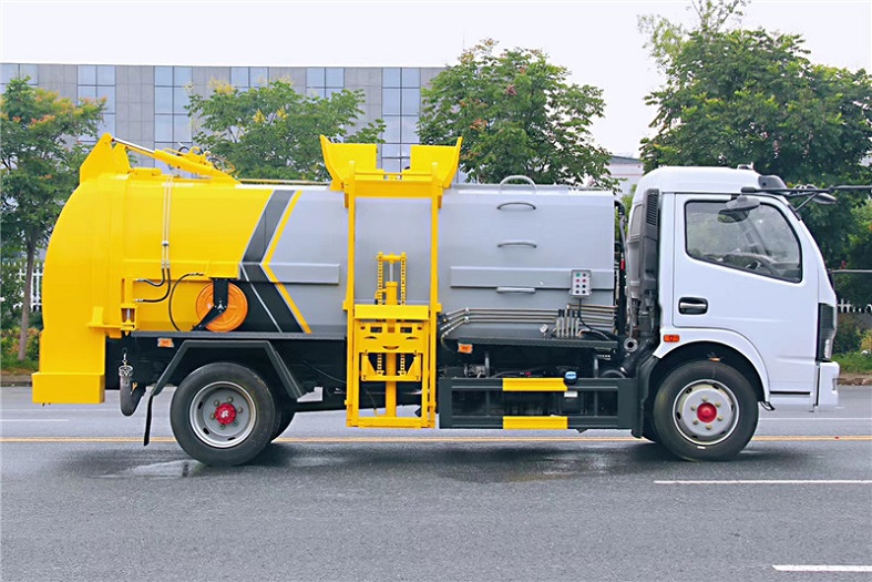 东风大多利卡8方餐垃圾车（方罐）国六