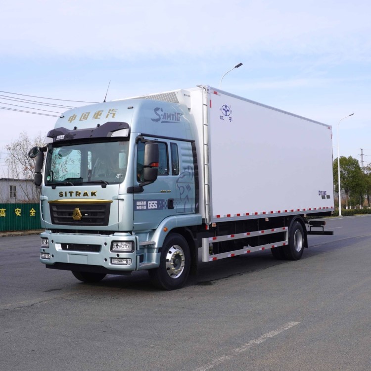 重汽汕德卡G5S（7.8米高顶双卧）冷藏车