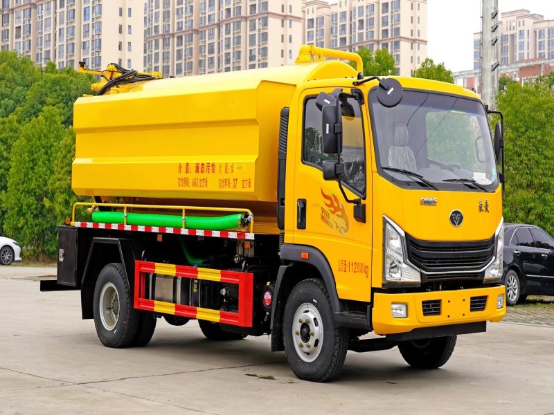 重汽豪曼新款10方‮洗清‬吸污车