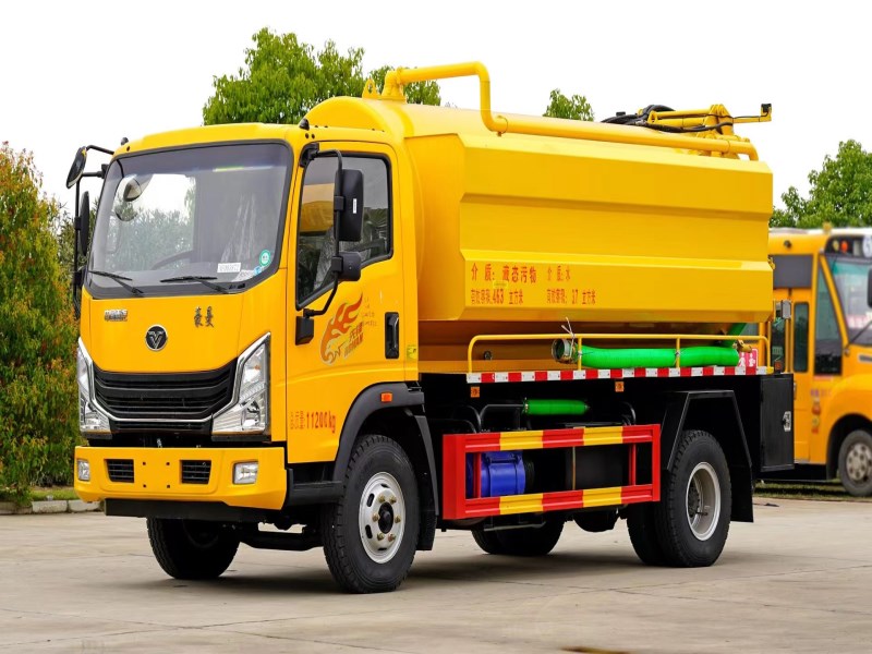 重汽豪曼新款10方‮洗清‬吸污车