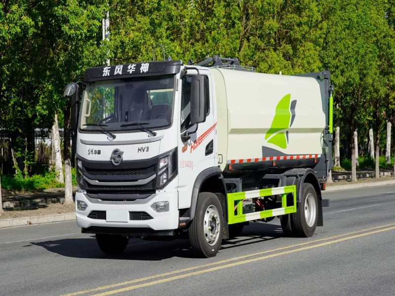 东风华神纯电自装卸垃圾车