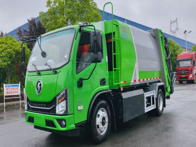 陕汽智云纯电动八立方压缩垃圾车