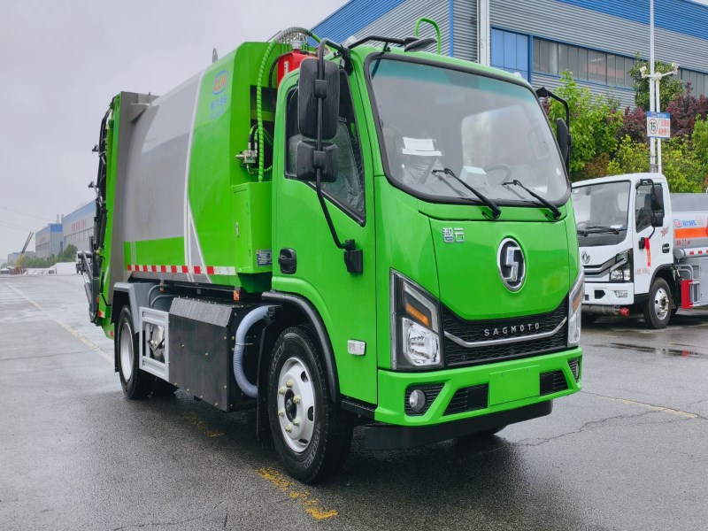 陕汽智云纯电动八立方压缩垃圾车