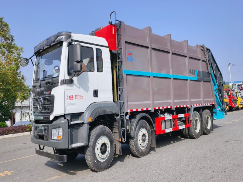 陕汽德龙前四后八40立方压缩垃圾车