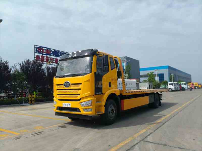 解放J6L黄牌一拖二清障车