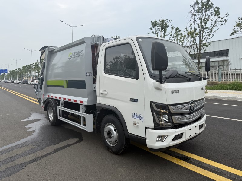 6.5方或5.8方福田欧马可智蓝新能源压缩垃圾车