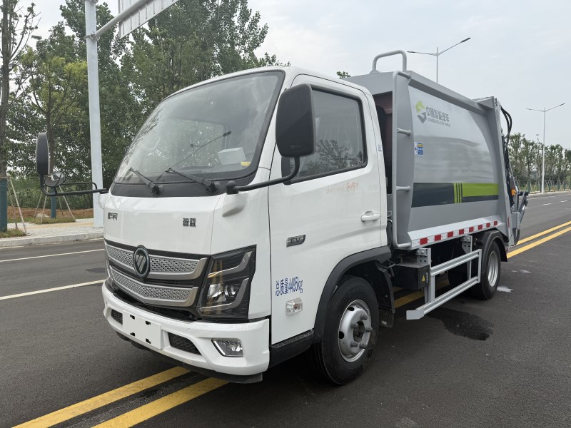 6.5方或5.8方福田欧马可智蓝新能源压缩垃圾车