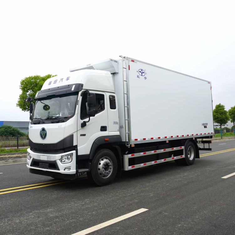 福田欧航智蓝246度电冷藏车